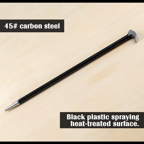 3PCS Rolling Head Pry Bar Set Heavy Duty Indexing Pry Bar Set
