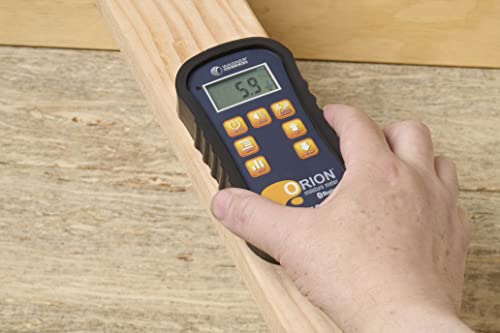 Orion® 950 Pinless Wood Moisture Meter by Wagner Meters I Accurate, Non-Damaging, Dual Depth Lumber Moisture Measurement, Bluetooth, Auto EMC, GPP/GPK & Dew Point Calculations (NIST Traceable) - size: Traceable Calibrator - NIST