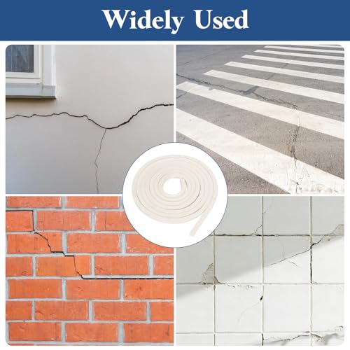 uxcell 16.4 ft Foam Backer Rod, 0.12" x 0.12" Square Solid Joint Filler, Foam Seal Strip for Caulk Saver, Rope Caulk Cement Crack Filler, White - size: 16.4 ft x 0.12" x 0.12"