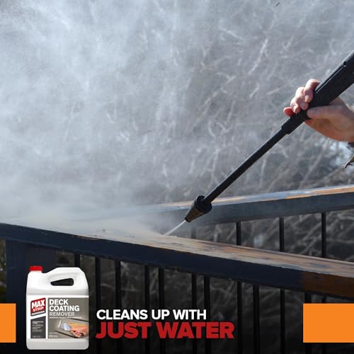 Max Strip Deck Stain & Coating Remover, Heavy Duty Wood Stripper, 1G 2 pack - size: 128 Fl Oz (Pack of 2)
