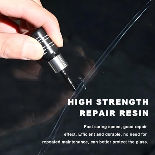 Yourkar Windshield Repair Kit, Quick Repair Resin Liquid for Windshield Glass Chip Scratch, Repair Fluid Resin Filler for Fixing Window Star-Shaped Crack, Car Accessories (White) - color: White, 1pcs