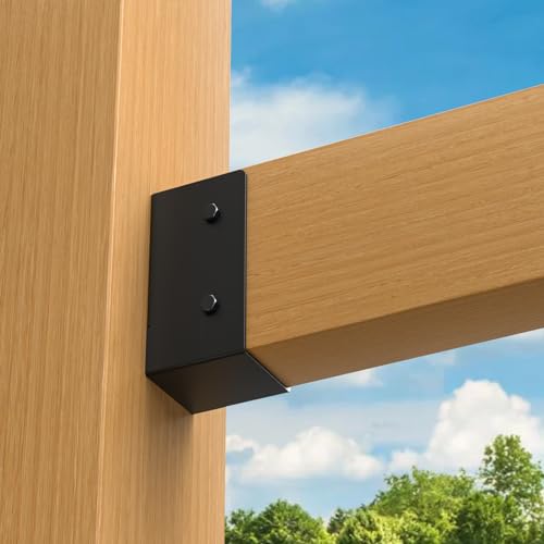 Concealed Joist Hanger 6 Pack, 2"x4" Outdoor Concealed-Flange Joist Bracket - size: 2"x4"