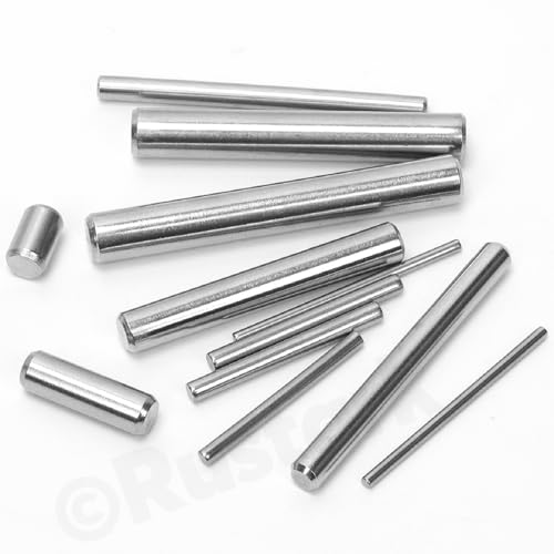 160Pcs M2.5 304 Stainless Steel Dowel Pin Assortment Kit Cylindrical Shelf Support Pegs Pin Rod Fastener Elements for Mechanical Manufacturing Industry - size: M2.5
