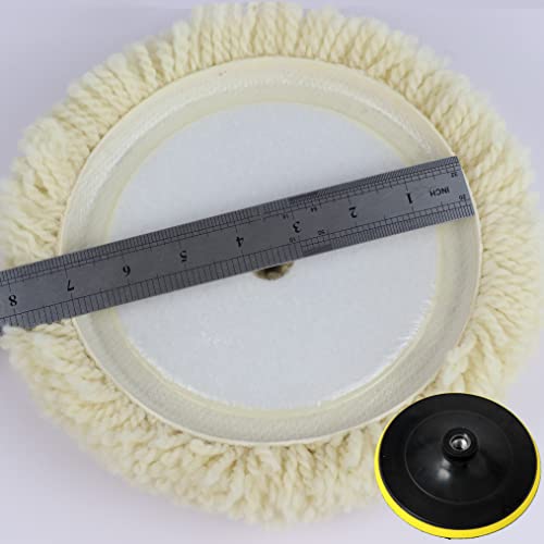 Woolous Wool Buffing Pads 7 Inch for Cars, Boats and Metal