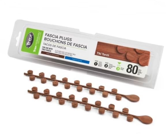 Trex Fascia Plugs (Tiki Torch) - color: Tiki Torch 80ct
