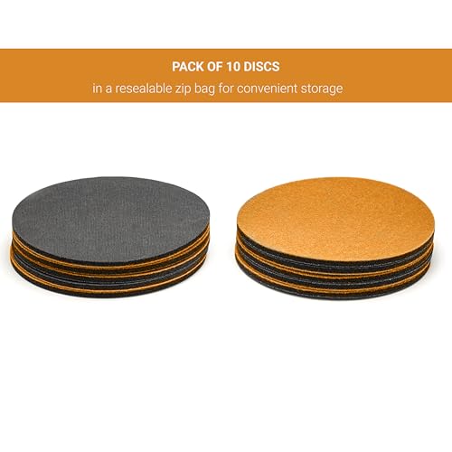 Glass Polish 75mm P800 ProMesh abrasive disc for fine sanding of glass, plastic, paint, wood - 10 pack