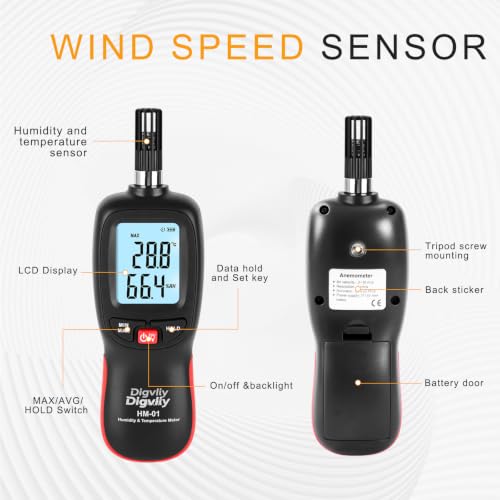 HM-01 Digital Psychrometer & Temperature Humidity Meter