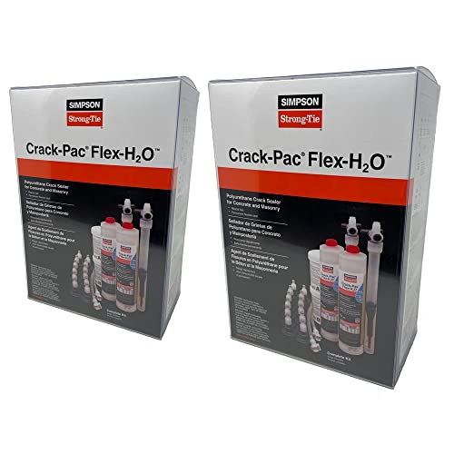 Simpson Strong-Tie Wall Surface Repair CPFH09KT-2 - Crack-Pac FLEX-H2O Polyurethane Sealer Kit - 2ct