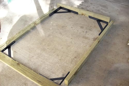 2 Set Anti Sag Gate Kit Gate Corner Brace Bracket Heavy Duty No Sag Kit for Wooden Fences, Driveway Gates, Shed Doors, Corral