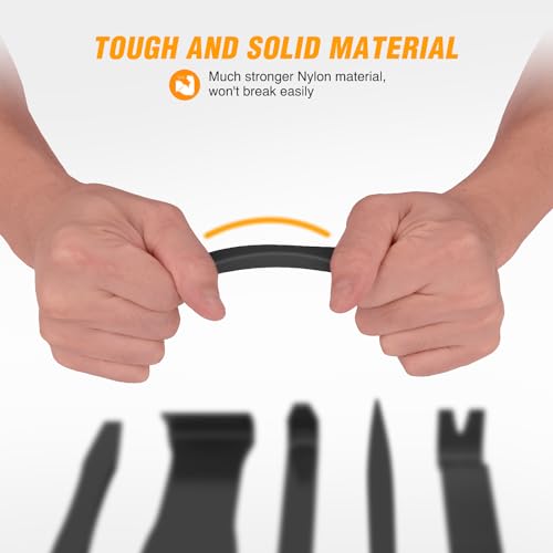 GOOACC 6PCS Auto Trim Removal Tool Kit Black - color: 6pcs Trim Removal Tool Black