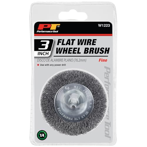 Performance Tool W1223 3 in. Fine Wire Wheel, 1/4 in. Shank - size: 3" Fine, style: Wire Wheel