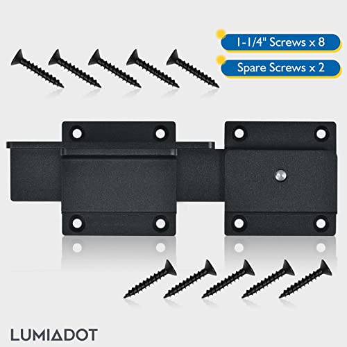 7" Flip Gate Latch Lock for Wooden Fence with Padlock Hole - size: 3 Pack