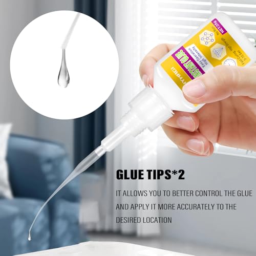 Wood Glue, High Strength Fast Drying Clear Wood Glue for Furniture Heavy Duty, Woodworking, Garden, Crafts, DIY, Waterproof, Heat Resistant Tacky Adhesive (1 Bottle of 25g) - size: 1 Pack