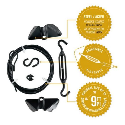 Nuvo Iron - Black Ultra Duty Anti-Sag Gate Stabilization Kit