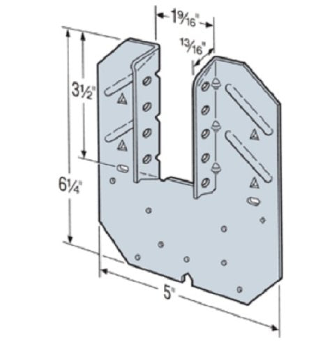 Simpson Strong-Tie H10ASS Hurricane Tie - 50 Count Stainless Steel Rafter/Truss-to-Wall Plates