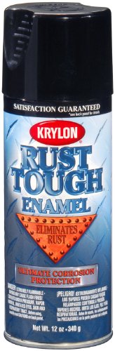 Krylon K09202007 'Rust Tough' Gloss Black Rust Preventive Enamel - 12 oz. Aerosol - color: Gloss Black, size: 12 Ounce (Pack of 1)