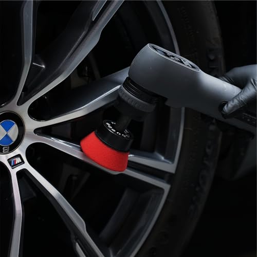 SPTA Red T10 Mini Ultra-Fine Finishing Foam Polishing Pads, 5Pcs 2inch/50mm Sponge Polishing Buffing Pads, Car Foam Detail Polishing Pad Kit for Car Detail Polishing, Small Area Polishing -FPTSS2R - color: 5Pcs Red T10 Ultra-Fine Finishing Pad, size: 2 In
