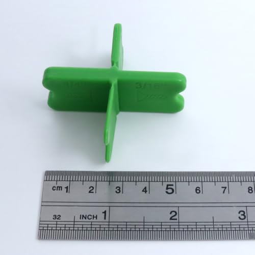 8PCS Deck Spacers Tool Set, 4 Thicknesses Deck Spacers 1/16", 1/8", 3/16", 1/4", Deck Board spacers for Pressure Treated Composite Decking, PVC & Hardwood Boards (Green) - color: Green