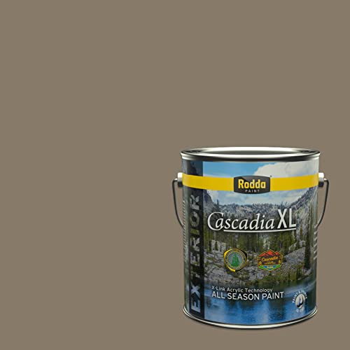 Rodda Paint CASCADIA XL Exterior Satin Paint & Primer in One, 1-Gallon, Sandy Shoes - color: Sandy Shoes, size: 128 Fl Oz (Pack of 1)