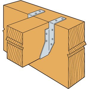 Simpson Strong-Tie HUTF HU26-2TF Heavy Top-Flange Hanger - 3-1/8 in. (W) x 5-3/8 in. (H) x 2-1/2 in. (B), Double 2x6 Joist Size, Heavy Duty 12-Gauge Steel Build, Zinc Galvanized Finish