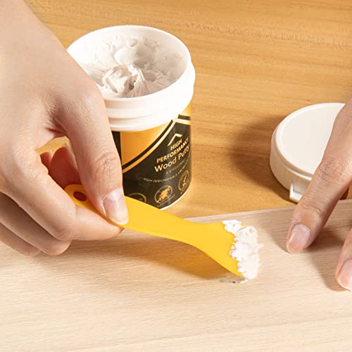 Deuvuo Wood Filler, Wood Putty Filler White - Our Wood Grain Filler Offers a Quick and Lasting Fix for Any Damage or Flaw - Paintable, Stainable, Sandable & Quick Drying - 9.87 Ounce - color: 9.87oz White