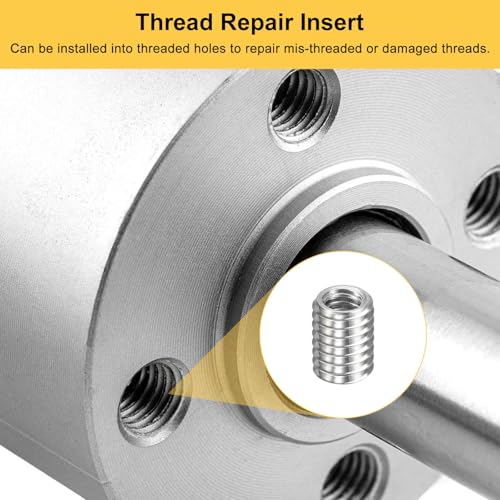 HARFINGTON 10pcs Thread Repair Inserts M3 x 0.5 Male to M2 x 0.4 Female Thread 4mm Long Stainless Steel Reducing Nuts Metric Self Tapping Sleeves Threaded Reducer Industrial Fasteners - size: M3 x 0.5 Male to M2 x 0.4 Female x 4mm