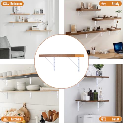 HOME MASTER HARDWARE Wall Shelf Brackets, 10x8 Inch L Brackets, 10 Pack - color: White, size: 10 inch x 8 inch-10pcs