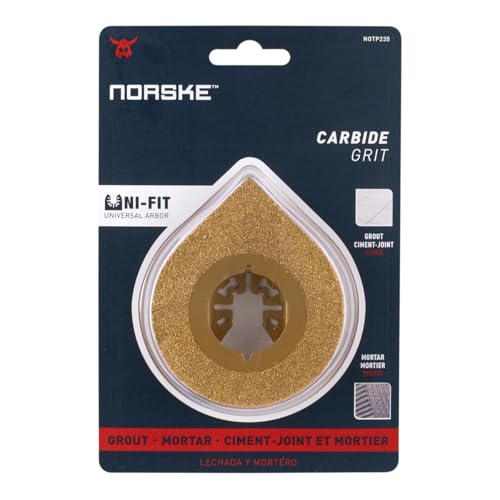 Norske Tools NOTP235 Teardrop 3 in 1 Grout and Mortal Removal Oscillating Multi Tool Accessory Blade - style: Teardrop