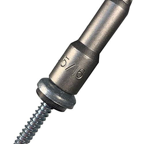 Long Life Metal Roofing Screws (1000 Count) - Domed Cap Head EPDM Washer, Free Hex Bit with Order (#12 M to M, Evergreen) - color: Evergreen, size: #12 Metal to Metal