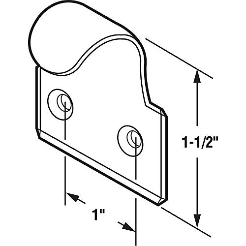 Prime-Line F 2540 Sash Lift, 1 In. Hole Centers, Steel, Brass Finish (2 Pack) - color: Brass, size: 2 Count (Pack of 1)