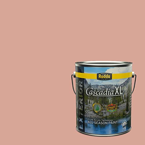 Rodda Paint CASCADIA XL Exterior Satin Paint & Primer in One, 1-Gallon, Auburn Wave - color: Auburn Wave, size: 128 Fl Oz (Pack of 1)