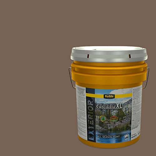 Rodda Paint CASCADIA XL Exterior Satin Paint & Primer in One, 5-Gallon, Dapper - color: Dapper, size: 640 Fl Oz (Pack of 1)