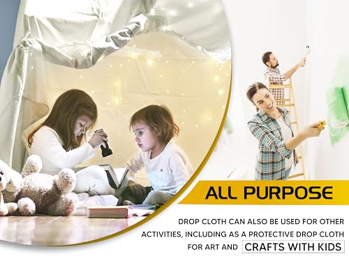 Drop Cloth 9x12 FT 6 Pack - size: 9ft X 12ft ( Pack of 6 )