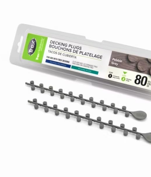 Trex Decking Plugs (80ct) (Pebble Grey 80ct) - color: Pebble Grey 80ct