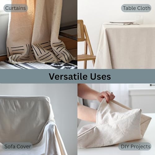 4x5ft Recycled Cotton All Purpose Canvas Tarp Cover Painter Drop Cloth-1Pk - size: Pack of 1 - 4' x 5' (Standard)