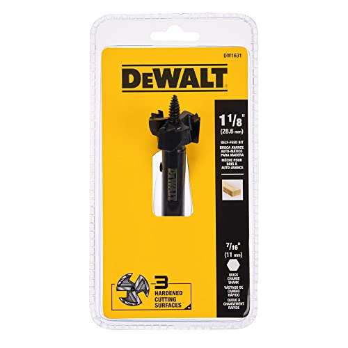 DEWALT Drill Bit, Self Feed, 1-1/8 Inch (DW1631)