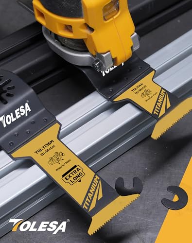 TOLESA Titanium Oscillating Saw Blades 16pcs Extra-Long Set