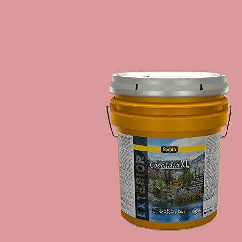 Rodda Paint CASCADIA XL Exterior Satin Paint & Primer in One, 5-Gallon, Blooming Perfect - color: Blooming Perfect, size: 640 Fl Oz (Pack of 1)