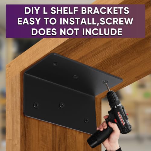 16 Pcs 2"x2"x4" L Bracket, 14-Gauge 90 Degree Corner Bracket - size: 2X2X4