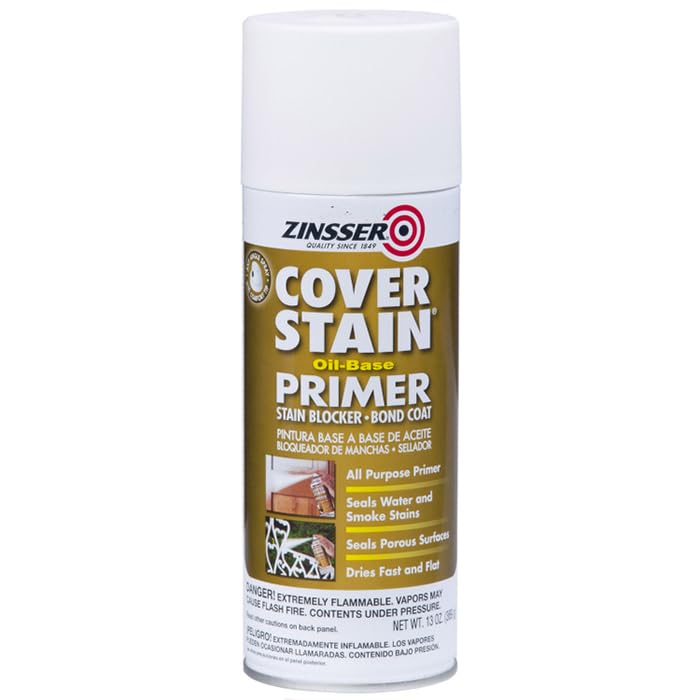 60 Pack of 13 oz Zinsser 03608 White Zinsser, Cover-Stain Oil-Based Stain Blocker
