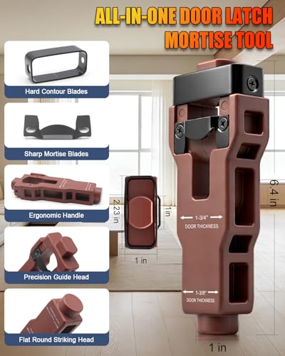 Door Hinge Jig, Door Lock Installation Kit, Door Latch Mortise Tool - style: Door Hinge Jig with Door Lock and Latch Kit