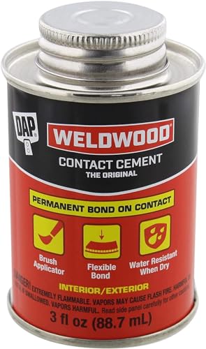 DAP 00107 Weldwood Original Contact Cement,3 oz- Pack of 2 - size: 3 oz - Pack of 2