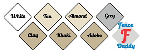 Vinyl Fence Post and Panel Repair Kit Your Fence Will Look As Good As New (Khaki Fence Daddy Kit) - color: Khaki
