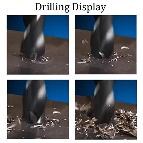 16.5mm Reduced Shank Drill Bit, 1/2” Shank High Speed Steel Twist Drill Bit HSS 9341 for Aluminum Plate Copper Wood Stainless Steel - size: 16.5mm
