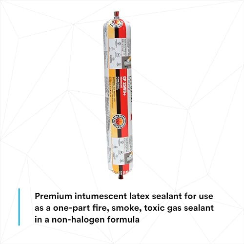 3M Fire Barrier Sealant CP 25WB+, Red, 20 fl oz Sausage Pack - size: 20 Oz