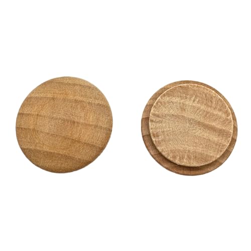 Wood Button Top Plugs 15mm/0.6inch Wood Plugs Hardwood, Screw Plug Wooden Hole Plugs Caps Screwfor Screw Holes Craft Furniture Woodworking (20X15mm Pack of 50) - size: 15mm/0.6inch