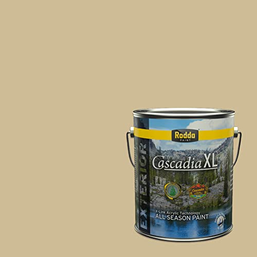 Rodda Paint CASCADIA XL Exterior Satin Paint & Primer in One, 1-Gallon, Palmetto Bluff - color: Palmetto Bluff, size: 128 Fl Oz (Pack of 1)