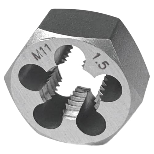 M11 x 1.5 Hex Die Rethreading Die Thread Die Carton Steel For Right Hand - size: M11 x 1.5mm