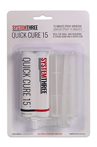 System Three Quick Cure 15 Epoxy Adhesive Cartridge, 50ml - size: 50ml Cartridge