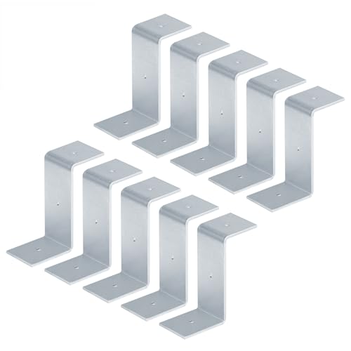 GBGS 10 Pack 3-1/2" High Z Clip Brackets,12 Gauge